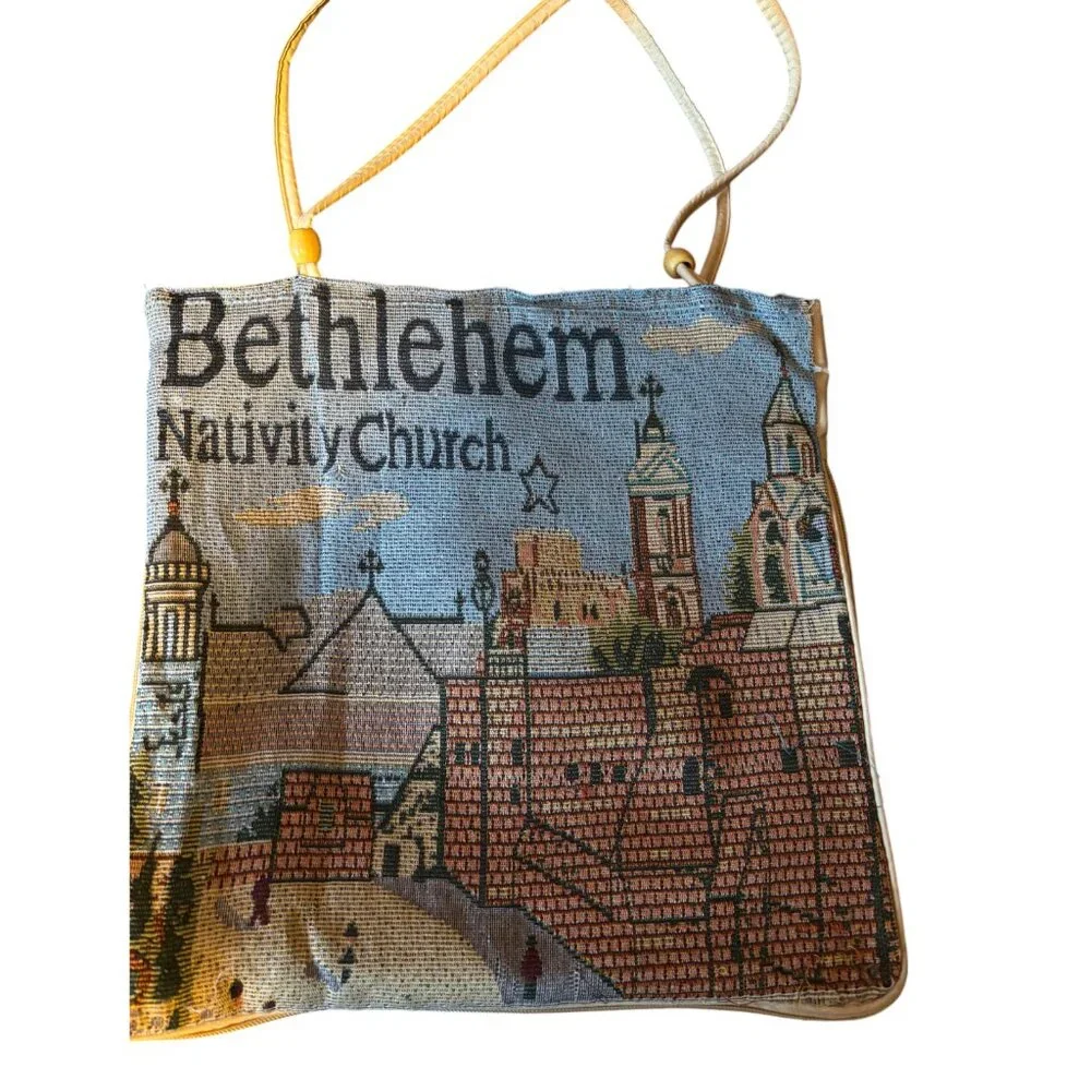 Bethlehem Nativity Church tapestry Tote bag‎ from Jerusalem